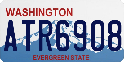 WA license plate ATR6908
