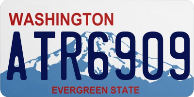 WA license plate ATR6909