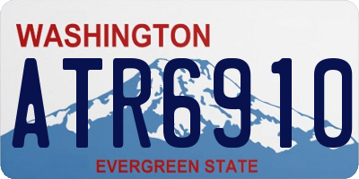 WA license plate ATR6910