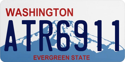 WA license plate ATR6911