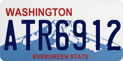 WA license plate ATR6912