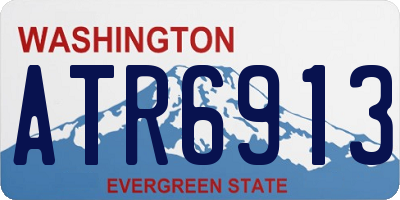 WA license plate ATR6913