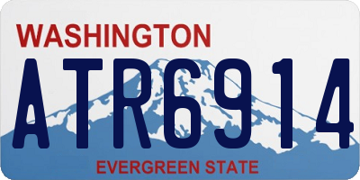 WA license plate ATR6914