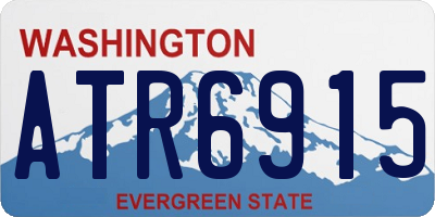 WA license plate ATR6915