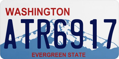 WA license plate ATR6917