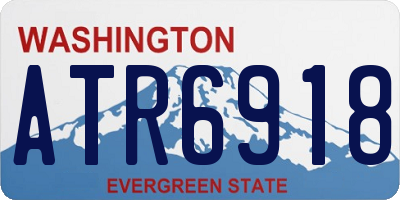 WA license plate ATR6918