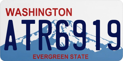 WA license plate ATR6919