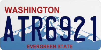 WA license plate ATR6921