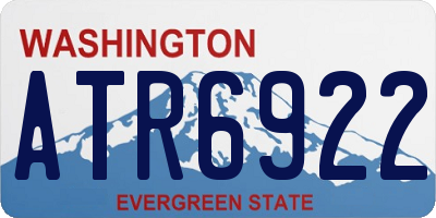 WA license plate ATR6922