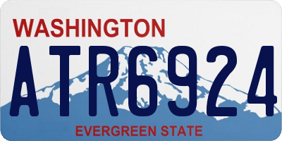 WA license plate ATR6924