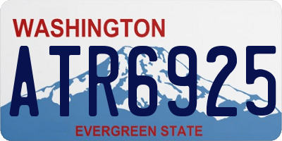 WA license plate ATR6925