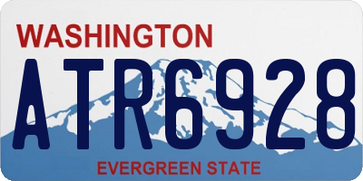 WA license plate ATR6928