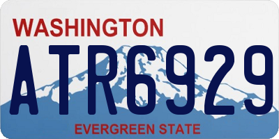 WA license plate ATR6929