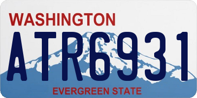 WA license plate ATR6931