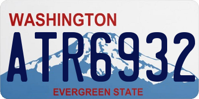 WA license plate ATR6932