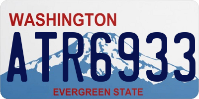 WA license plate ATR6933