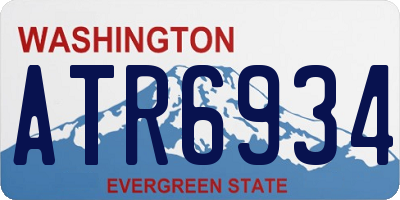 WA license plate ATR6934