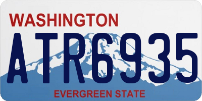 WA license plate ATR6935