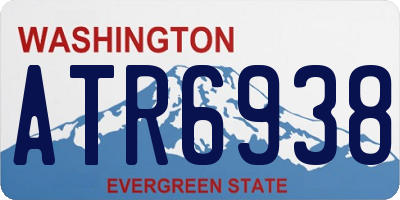 WA license plate ATR6938