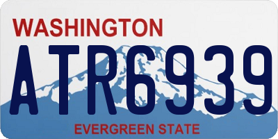 WA license plate ATR6939