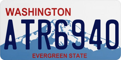 WA license plate ATR6940