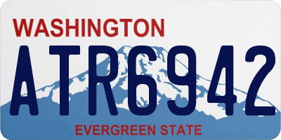 WA license plate ATR6942