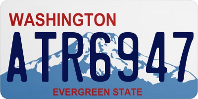 WA license plate ATR6947