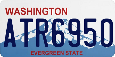 WA license plate ATR6950