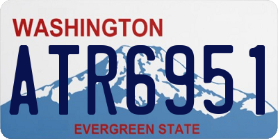 WA license plate ATR6951