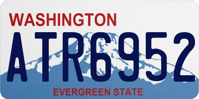 WA license plate ATR6952