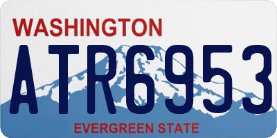 WA license plate ATR6953