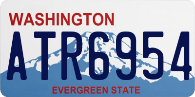 WA license plate ATR6954