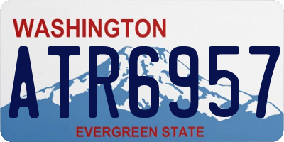 WA license plate ATR6957