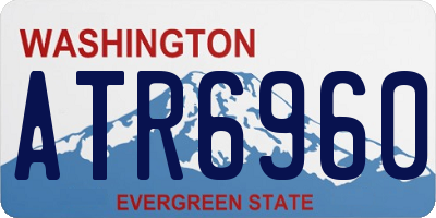 WA license plate ATR6960