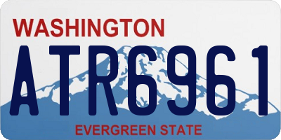 WA license plate ATR6961