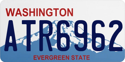 WA license plate ATR6962
