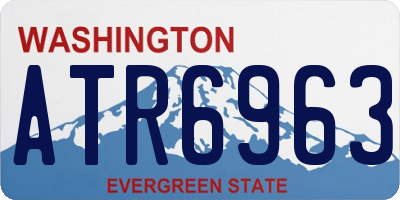 WA license plate ATR6963