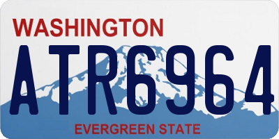 WA license plate ATR6964