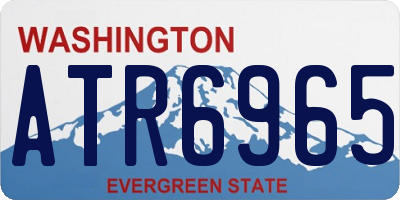 WA license plate ATR6965