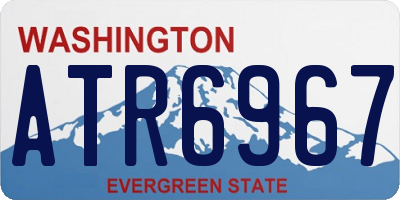 WA license plate ATR6967