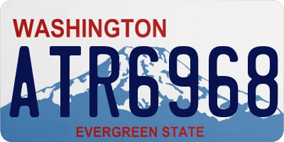 WA license plate ATR6968