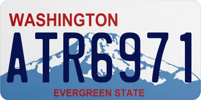 WA license plate ATR6971