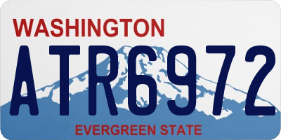 WA license plate ATR6972