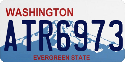 WA license plate ATR6973