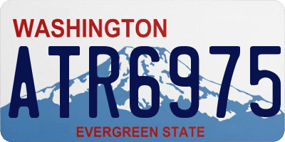 WA license plate ATR6975
