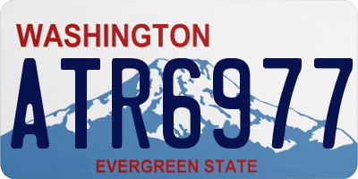 WA license plate ATR6977
