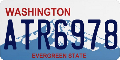 WA license plate ATR6978