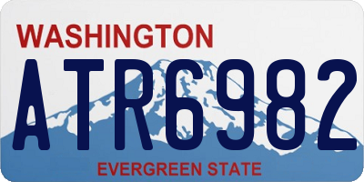 WA license plate ATR6982