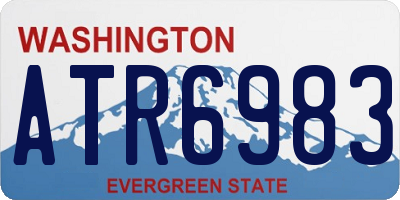WA license plate ATR6983