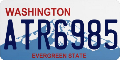 WA license plate ATR6985